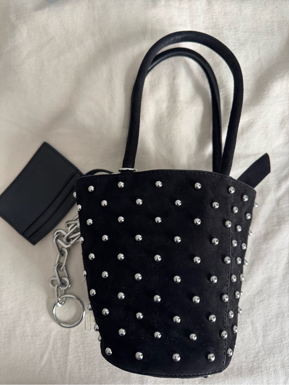 Alexander Wang Black Studded Mini Bucket Bag